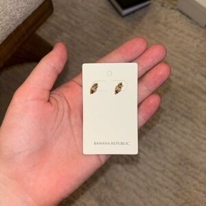 Banana Republic Gold Leaf Earrings